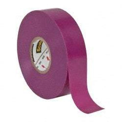 3M - 3/4" x 66', Purple Vinyl Electrical Tape - Series 35, 7 mil Thick, 1,250 V/mil Dielectric Strength, 17 Lb./Inch Tensile Strength - Strong Tooling