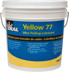 Ideal - 1 Gallon Pail, Yellow Wire Pulling Lubricant Wax - 40 to 120°F, RoHS Compliant, UL Listed - Strong Tooling