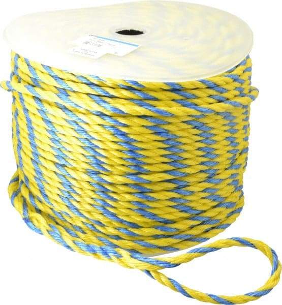 Ideal - 600 Ft. Long, 300 Lb. Load, Polypropylene Rope - 3/8 Inch Diameter, 2,430 Lb. Breaking Strength - Strong Tooling