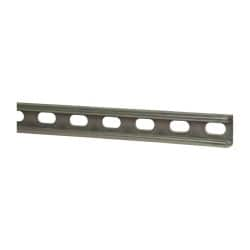 Thomas & Betts - 10' Long x 1-5/8" Wide x 13/16" High, 14 Gauge, Strip Steel, Half Slot Framing Channel & Strut - 0.075" Thick, Gold Galvanized - Strong Tooling