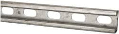 Thomas & Betts - 10' Long x 1-5/8" Wide x 13/16" High, 14 Gauge, Strip Steel, Half Slot Framing Channel & Strut - 0.075" Thick, Pre-Galvanized - Strong Tooling