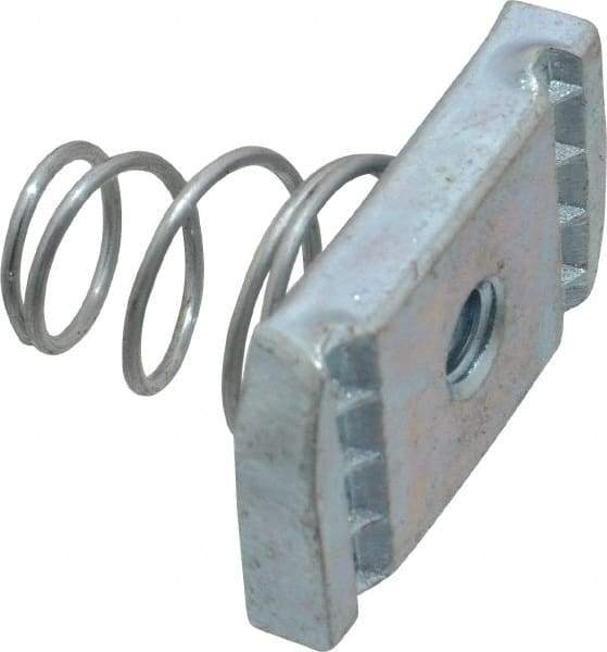 Thomas & Betts - Steel Short Spring Strut Nut - 1/4" Bolt, Used with Thomas & Betts Channel Type B Only - Strong Tooling