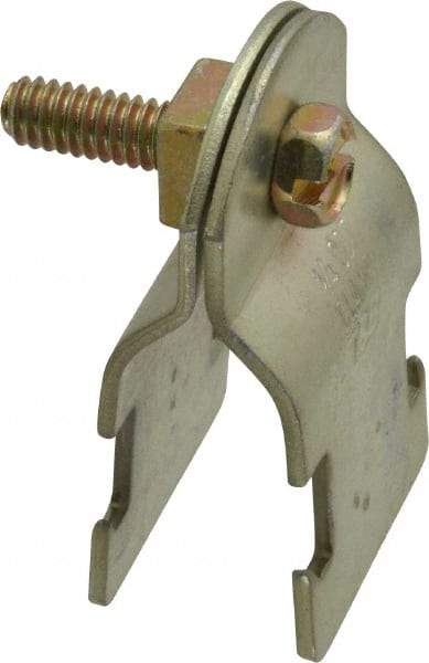 Thomas & Betts - 3/4" Pipe, 16 Gauge" Pipe or Tube Clamp - Gold Galvanized, 650 Lb Capacity - Strong Tooling