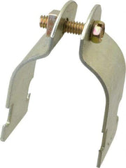 Thomas & Betts - 1-1/2" Pipe, 14 Gauge" Pipe or Tube Clamp - Gold Galvanized, 1,000 Lb Capacity - Strong Tooling