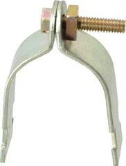 Thomas & Betts - 2" Pipe, 12 Gauge" Pipe or Tube Clamp - Gold Galvanized, 1,000 Lb Capacity - Strong Tooling