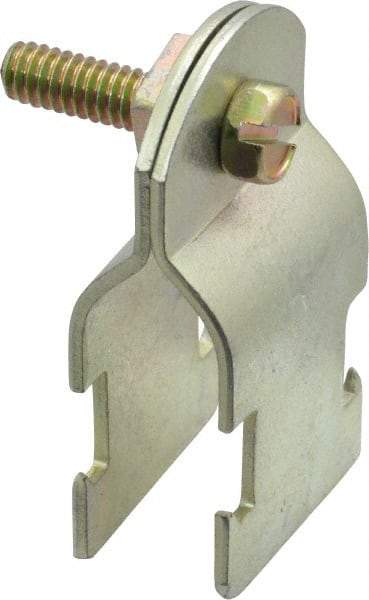 Thomas & Betts - 1/2" Pipe, 14 Gauge" Pipe or Conduit Clamp - Gold Galvanized, Rigid & IMC Conduit - Strong Tooling