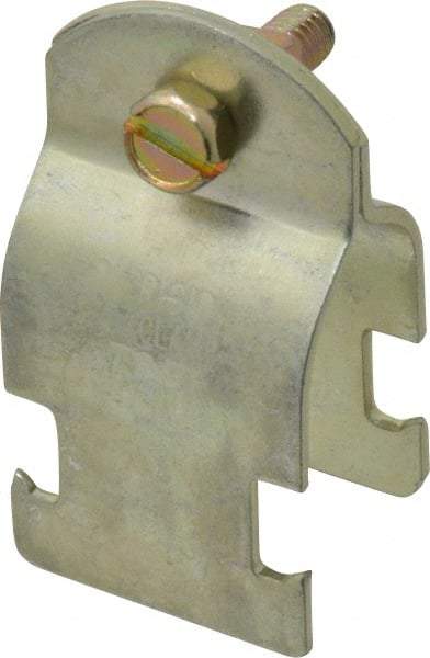 Thomas & Betts - 3/4" Pipe, 14 Gauge" Pipe or Conduit Clamp - Gold Galvanized, Rigid & IMC Conduit - Strong Tooling