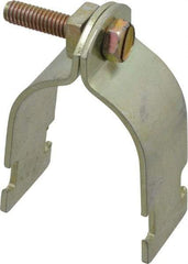 Thomas & Betts - 1-1/2" Pipe, 12 Gauge" Pipe or Conduit Clamp - Gold Galvanized, Rigid & IMC Conduit - Strong Tooling