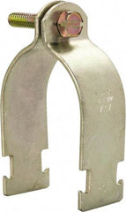 Thomas & Betts - 2" Pipe, 12 Gauge" Pipe or Conduit Clamp - Gold Galvanized, Rigid & IMC Conduit - Strong Tooling