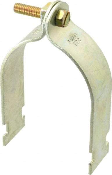 Thomas & Betts - 3" Pipe, 1/8 Gauge" Pipe or Conduit Clamp - Gold Galvanized, Rigid & IMC Conduit - Strong Tooling