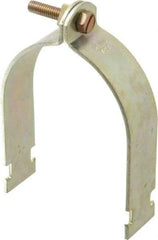 Thomas & Betts - 3-1/2" Pipe, 1/8 Gauge" Pipe or Conduit Clamp - Gold Galvanized, Rigid & IMC Conduit - Strong Tooling