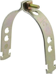 Thomas & Betts - 4" Pipe, 1/8 Gauge" Pipe or Conduit Clamp - Gold Galvanized, Rigid & IMC Conduit - Strong Tooling