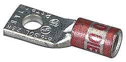 Thomas & Betts - 400 kcmil Wire Noninsulated Compression Connection Square Ring Terminal - 5/8" Stud, 3.53" OAL x 1.41" Wide, Tin Plated Copper Contact - Strong Tooling