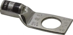 Thomas & Betts - 2 AWG Noninsulated Compression Connection Square Ring Terminal - 1/2" Stud, 1.92" OAL x 3/4" Wide, Tin Plated Copper Contact - Strong Tooling