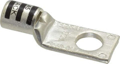 Thomas & Betts - 2/0 AWG Noninsulated Compression Connection Square Ring Terminal - 1/2" Stud, 2-1/4" OAL x 0.83" Wide, Tin Plated Copper Contact - Strong Tooling