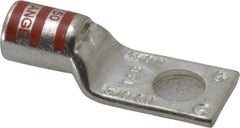 Thomas & Betts - 3/0 AWG Noninsulated Compression Connection Rectangle Ring Terminal - 1/2" Stud, 2.35" OAL x 0.92" Wide, Tin Plated Copper Contact - Strong Tooling