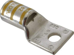 Thomas & Betts - 250 kcmil Wire Noninsulated Compression Connection Square Ring Terminal - 3/8" Stud, 2.28" OAL x 1.13" Wide, Tin Plated Copper Contact - Strong Tooling