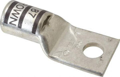 Thomas & Betts - 500 kcmil Wire Noninsulated Compression Connection Square Ring Terminal - 5/8" Stud, 3.63" OAL x 1.61" Wide, Tin Plated Copper Contact - Strong Tooling