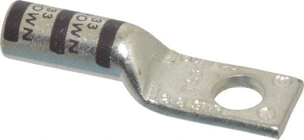 Thomas & Betts - 3-2 AWG Noninsulated Compression Connection Square Ring Terminal - 5/16" Stud, 2.03" OAL x 0.59" Wide, Tin Plated Copper Contact - Strong Tooling