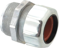 Thomas & Betts - 1 to 1-3/16" Cable Capacity, Liquidtight, Straight Strain Relief Cord Grip - 1-1/2 NPT Thread, 3-1/16" Long, Zinc - Strong Tooling