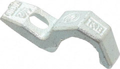 Thomas & Betts - 1/2" Pipe, Steel, Hot Dipped Galvanized" Pipe or Conduit Strap - 1/4" Bolt, 1 Mounting Hole - Strong Tooling