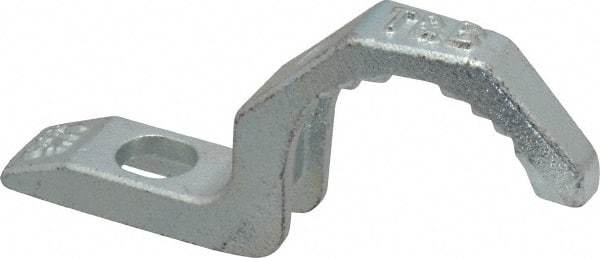 Thomas & Betts - 1-1/4" Pipe, Steel, Hot Dipped Galvanized" Pipe or Conduit Strap - 3/8" Bolt, 1 Mounting Hole - Strong Tooling