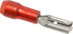 Thomas & Betts - 22 to 18 AWG, Nylon, Partially Insulated, Female Wire Disconnect - 0.11 Inch Wide Tab, Red, RoHS Compliant, UL 94 V-2 - Strong Tooling