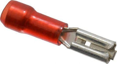 Thomas & Betts - 22 to 18 AWG, Nylon, Fully Insulated, Female Wire Disconnect - 0.11 Inch Wide Tab, Red, RoHS Compliant, UL 94 V-2 - Strong Tooling