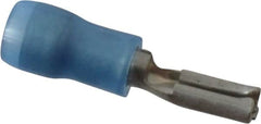 Thomas & Betts - 16 to 14 AWG, Nylon, Fully Insulated, Female Wire Disconnect - 0.11 Inch Wide Tab, Blue, RoHS Compliant, UL 94 V-2 - Strong Tooling