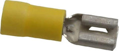 Thomas & Betts - 12 to 10 AWG, Vinyl, Fully Insulated, Female Wire Disconnect - 1/4 Inch Wide Tab, Yellow, CSA Certified, RoHS Compliant, UL 94 V-0, UL File E66716, UL Listed - Strong Tooling