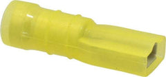 Thomas & Betts - 12 to 10 AWG, Nylon, Fully Insulated, Female Wire Disconnect - 1/4 Inch Wide Tab, Yellow, CSA Certified, RoHS Compliant, UL 94 V-2, UL File E66716, UL Listed - Strong Tooling