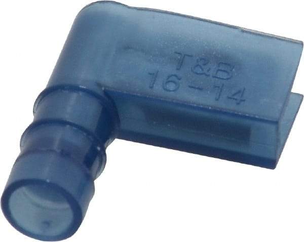 Thomas & Betts - 16 to 14 AWG, Nylon, Fully Insulated, Female Wire Disconnect - 1/4 Inch Wide Tab, Blue, CSA Certified, RoHS Compliant, UL 94 V-2, UL File E66716, UL Listed - Strong Tooling