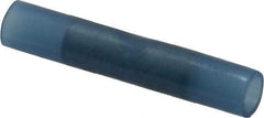 Thomas & Betts - 16 to 14 AWG Compatible, Nylon Fully Insulated, Crimp-On Butt Splice Terminal - 2 Wire Entries, Copper Contacts, Tin Contact Plating, 1.19" OAL, Blue - Strong Tooling