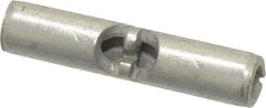 Thomas & Betts - 22 to 18 AWG Compatible, Noninsulated, Crimp-On Butt Splice Terminal - 2 Wire Entries, Copper Contacts, Tin Contact Plating, 0.62" OAL, Red - Strong Tooling