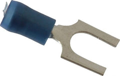 Thomas & Betts - 1/4" Stud, 18 to 14 AWG Compatible, Partially Insulated, Crimp Connection, Standard Fork Terminal - Strong Tooling