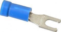 Thomas & Betts - #6 Stud, 18 to 14 AWG Compatible, Partially Insulated, Crimp Connection, Locking Fork Terminal - Strong Tooling