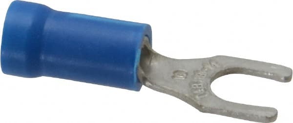 Thomas & Betts - #10 Stud, 18 to 14 AWG Compatible, Partially Insulated, Crimp Connection, Locking Fork Terminal - Strong Tooling