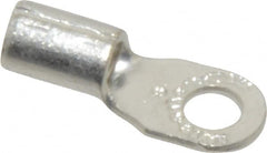 Thomas & Betts - 12-10 AWG Noninsulated Crimp Connection D Shaped Ring Terminal - #8 Stud, 0.82" OAL x 0.31" Wide, Tin Plated Copper Contact - Strong Tooling