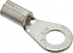 Thomas & Betts - 8 AWG Noninsulated Crimp Connection Circular Ring Terminal - 5/16" Stud, 1.32" OAL x 0.59" Wide, Tin Plated Copper Contact - Strong Tooling