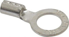 Thomas & Betts - 8 AWG Noninsulated Crimp Connection Circular Ring Terminal - 1/2" Stud, 1.49" OAL x 0.82" Wide, Tin Plated Copper Contact - Strong Tooling