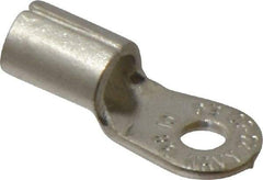 Thomas & Betts - 6 AWG Noninsulated Crimp Connection Circular Ring Terminal - #10 Stud, 1.13" OAL x 0.48" Wide, Tin Plated Copper Contact - Strong Tooling