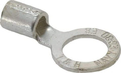 Thomas & Betts - 6 AWG Noninsulated Crimp Connection Circular Ring Terminal - 1/2" Stud, 1.49" OAL x 0.82" Wide, Tin Plated Copper Contact - Strong Tooling