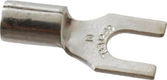 Thomas & Betts - #10 Stud, 12 to 10 AWG Compatible, Noninsulated, Crimp Connection, Standard Fork Terminal - Strong Tooling