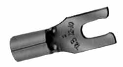 Thomas & Betts - #8 Stud, 12 to 10 AWG Compatible, Noninsulated, Crimp Connection, Locking Fork Terminal - Strong Tooling