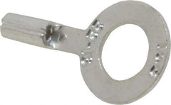 Thomas & Betts - 22-16 AWG Noninsulated Crimp Connection D Shaped Ring Terminal - 1/4" Stud, 0.92" OAL x 1/2" Wide, Tin Plated Copper Contact - Strong Tooling