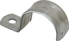 Thomas & Betts - 1-1/4" Pipe, Steel, Zinc Plated" Pipe or Conduit Strap - 1 Mounting Hole - Strong Tooling