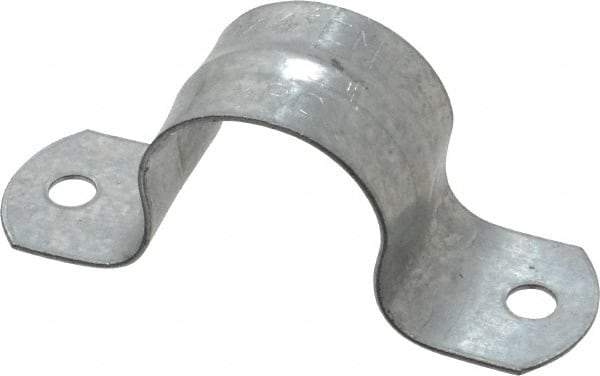 Thomas & Betts - 3/4 Pipe, Steel, Zinc Plated Pipe or Conduit Strap - 2 Mounting Holes - Strong Tooling