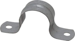 Thomas & Betts - 1 Pipe, Steel, Zinc Plated Pipe or Conduit Strap - 2 Mounting Holes - Strong Tooling