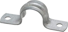 Thomas & Betts - 1/2 Pipe, Steel, Zinc Plated Pipe or Conduit Strap - 2 Mounting Holes - Strong Tooling