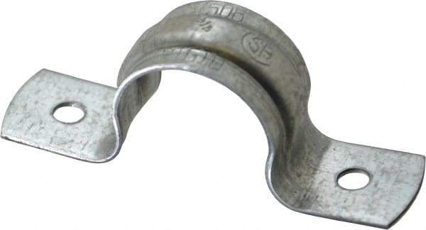 Thomas & Betts - 3/4 Pipe, Steel, Zinc Plated Pipe or Conduit Strap - 2 Mounting Holes - Strong Tooling